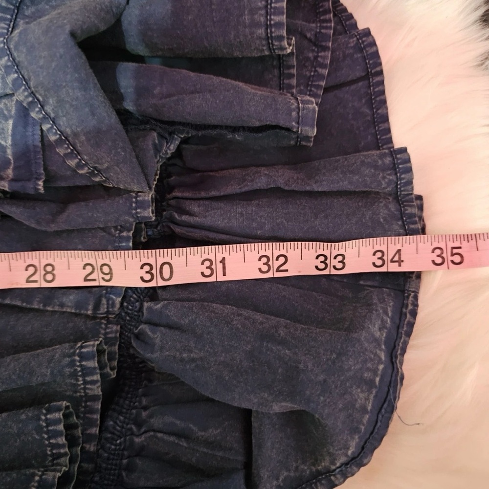 Anthropologie - Denim Layered High Low Dress - Picture 12 of 12